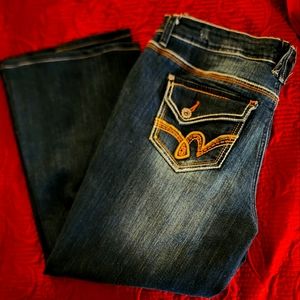 Hydraulic flare boot cut jeans